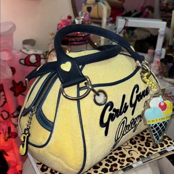RARE GIRLS GONE JUICY VINTAGE JUICY COUTURE BOWLER BAG - Picture 3 of 9
